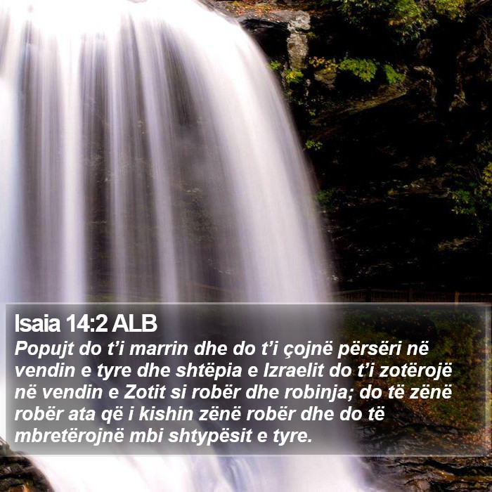 Isaia 14:2 ALB Bible Study