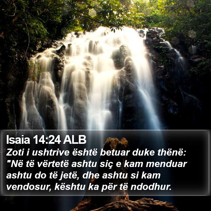 Isaia 14:24 ALB Bible Study