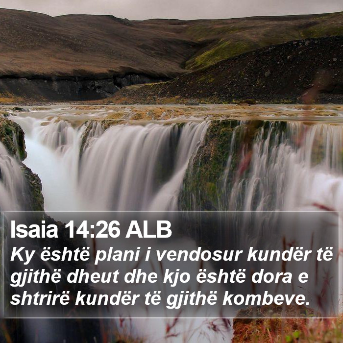 Isaia 14:26 ALB Bible Study