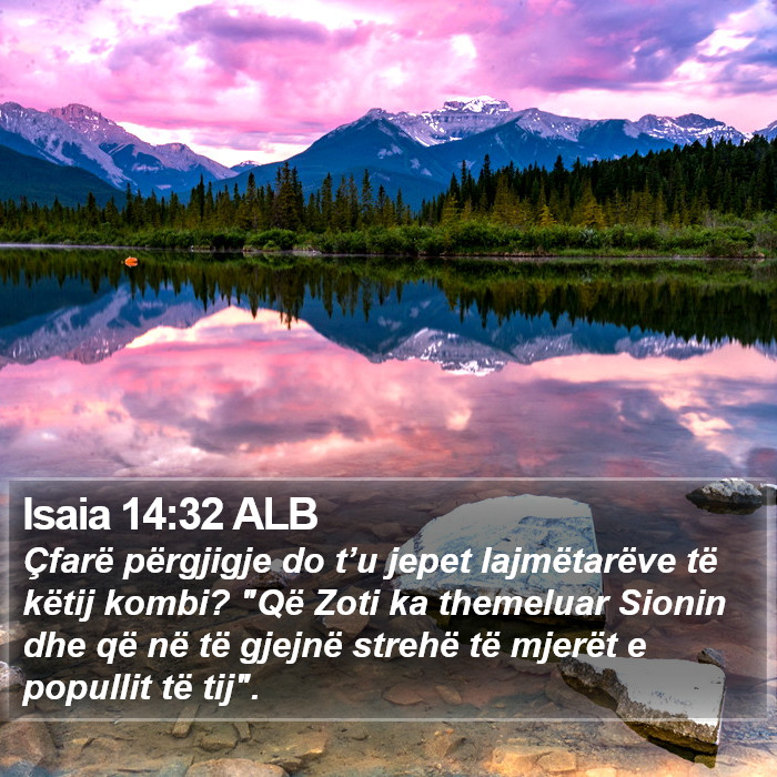Isaia 14:32 ALB Bible Study