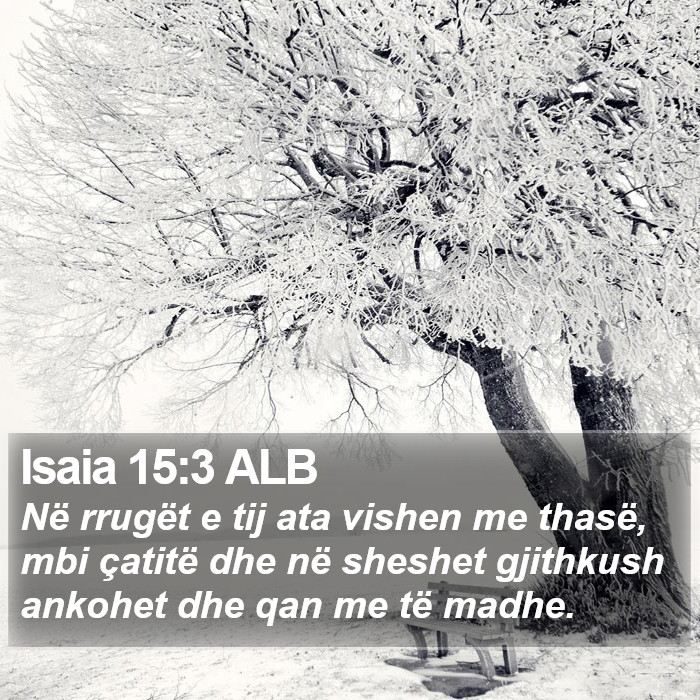 Isaia 15:3 ALB Bible Study