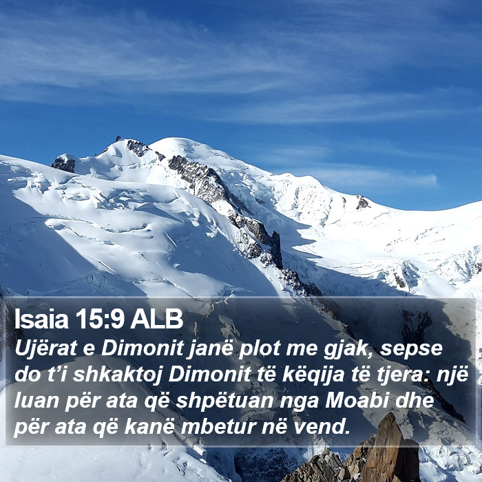 Isaia 15:9 ALB Bible Study