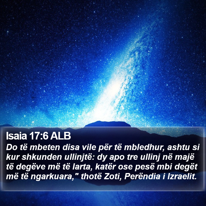 Isaia 17:6 ALB Bible Study