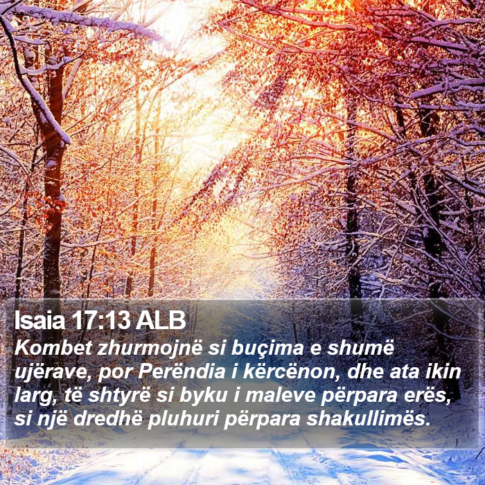 Isaia 17:13 ALB Bible Study