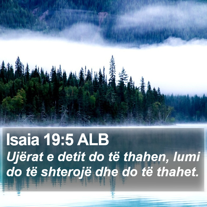 Isaia 19:5 ALB Bible Study