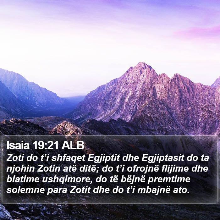 Isaia 19:21 ALB Bible Study