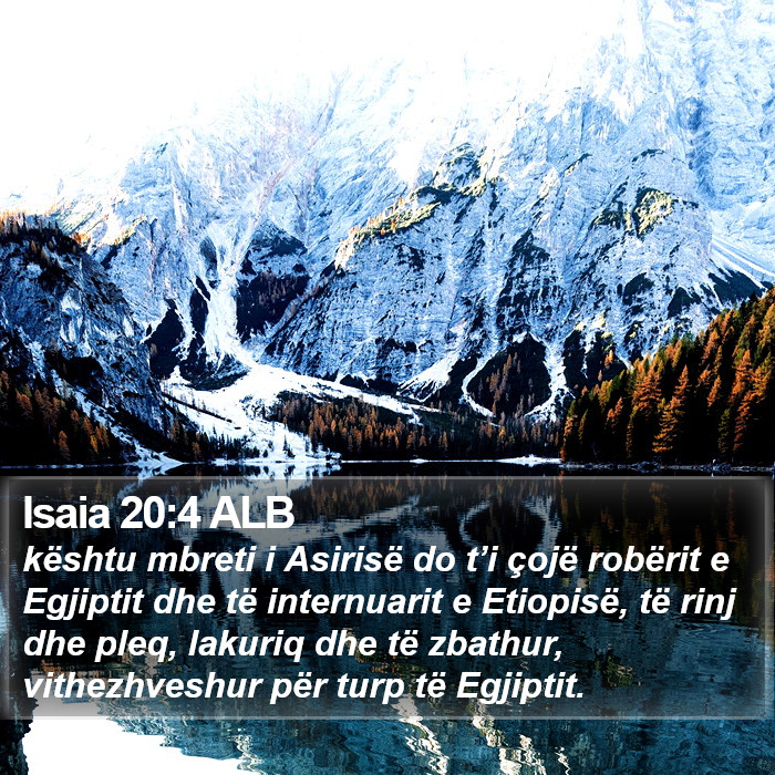 Isaia 20:4 ALB Bible Study