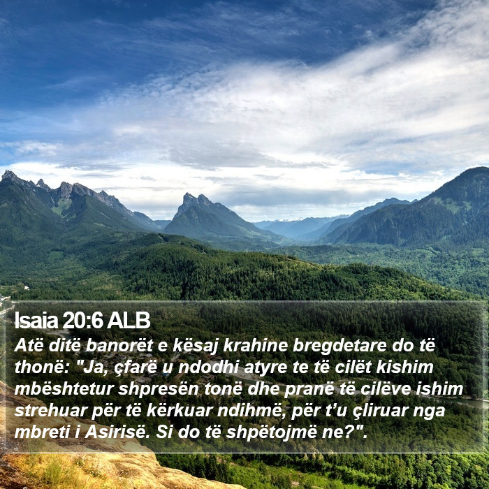 Isaia 20:6 ALB Bible Study