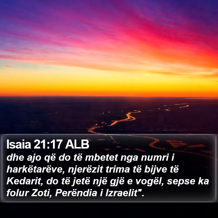 Isaia 21:17 ALB Bible Study