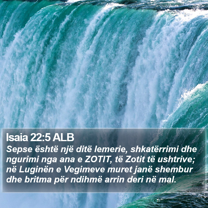 Isaia 22:5 ALB Bible Study