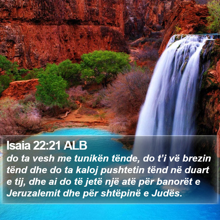 Isaia 22:21 ALB Bible Study