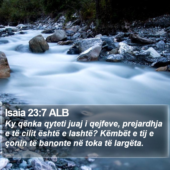 Isaia 23:7 ALB Bible Study