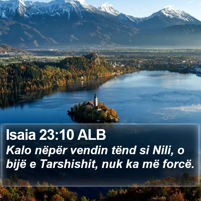 Isaia 23:10 ALB Bible Study