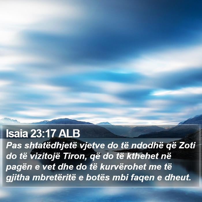 Isaia 23:17 ALB Bible Study