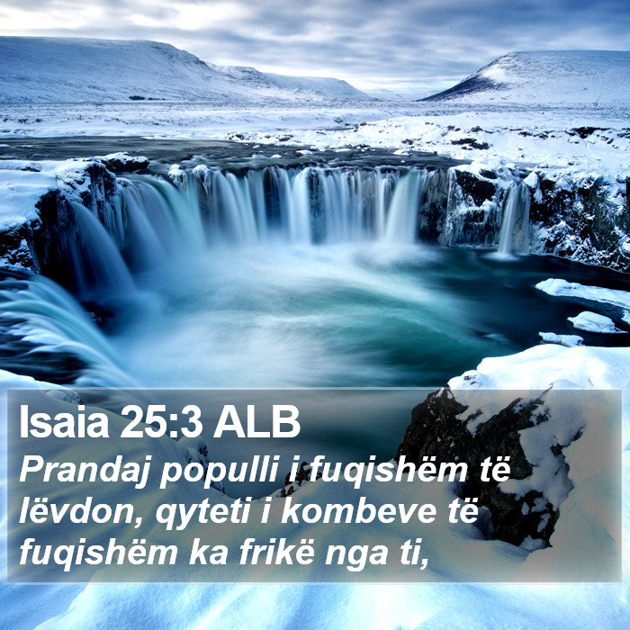 Isaia 25:3 ALB Bible Study