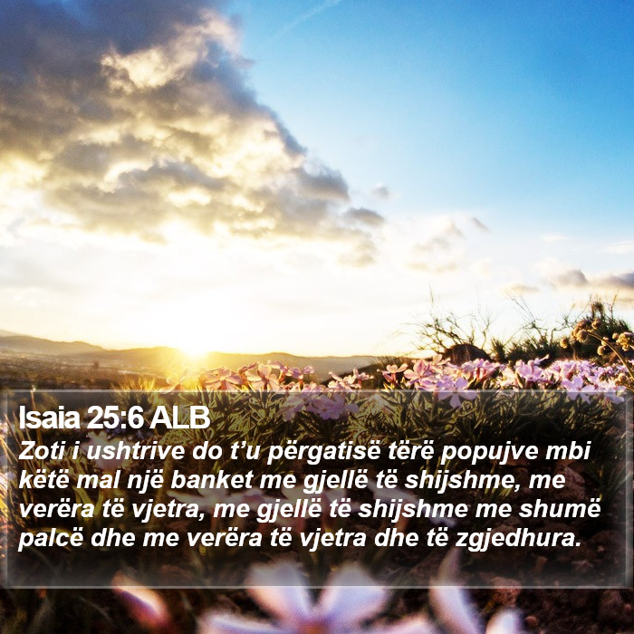 Isaia 25:6 ALB Bible Study