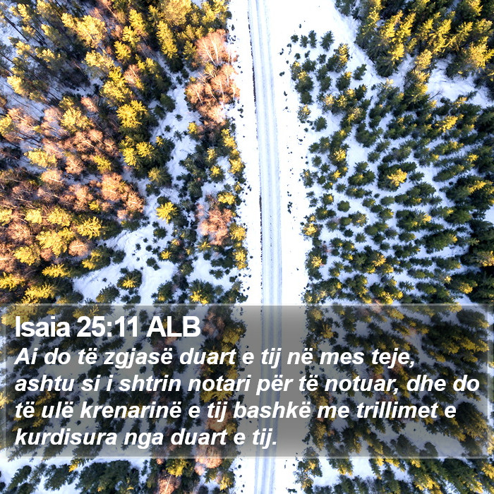 Isaia 25:11 ALB Bible Study