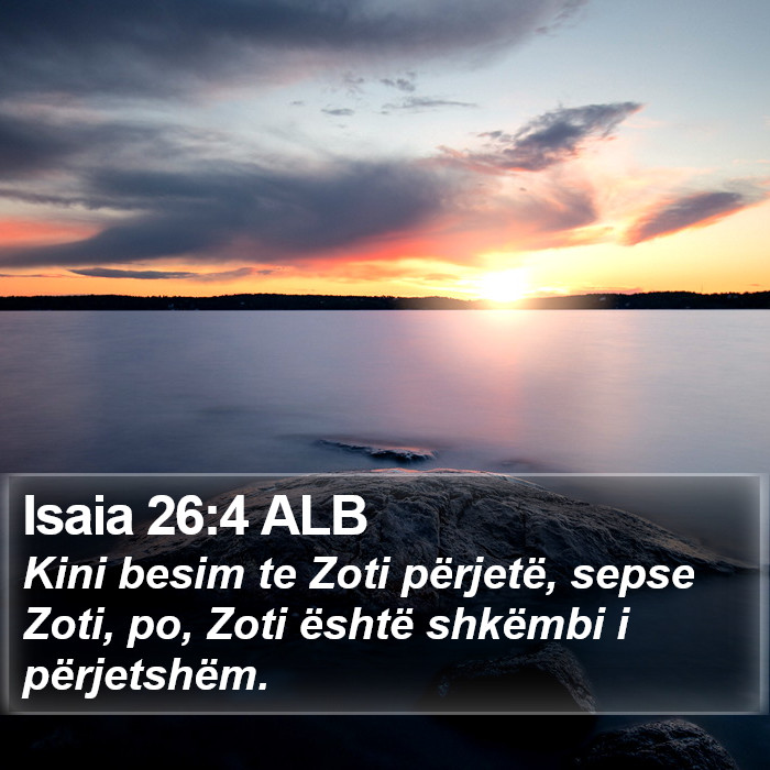 Isaia 26:4 ALB Bible Study