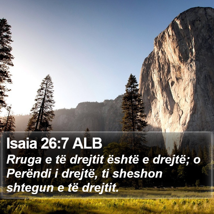 Isaia 26:7 ALB Bible Study