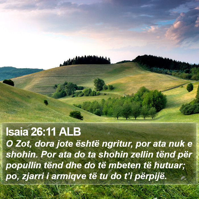 Isaia 26:11 ALB Bible Study