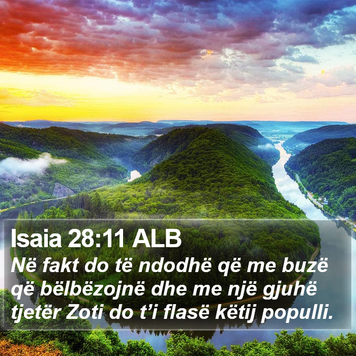 Isaia 28:11 ALB Bible Study