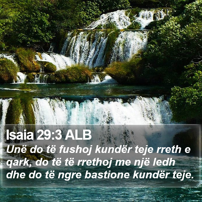 Isaia 29:3 ALB Bible Study