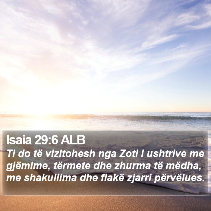 Isaia 29:6 ALB Bible Study