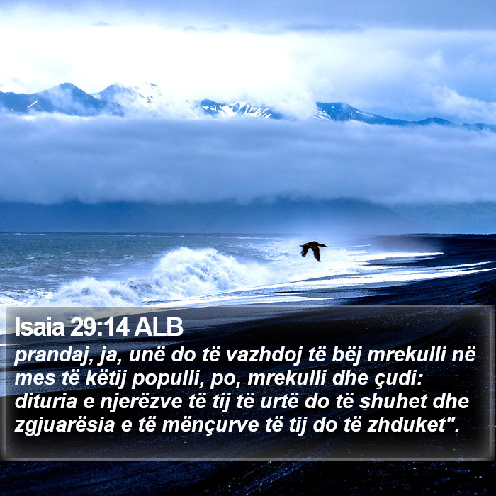 Isaia 29:14 ALB Bible Study