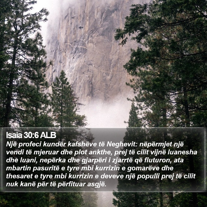 Isaia 30:6 ALB Bible Study