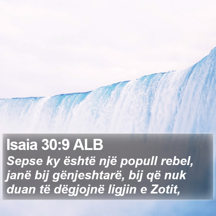 Isaia 30:9 ALB Bible Study