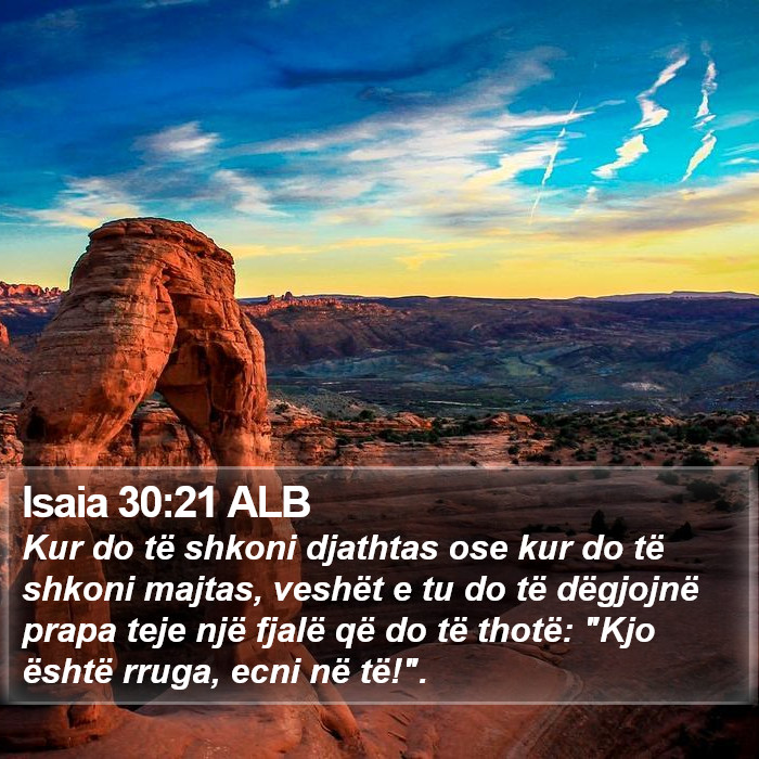 Isaia 30:21 ALB Bible Study