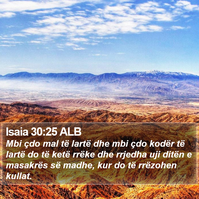 Isaia 30:25 ALB Bible Study