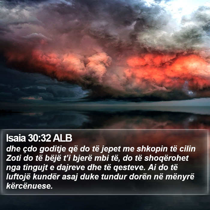 Isaia 30:32 ALB Bible Study