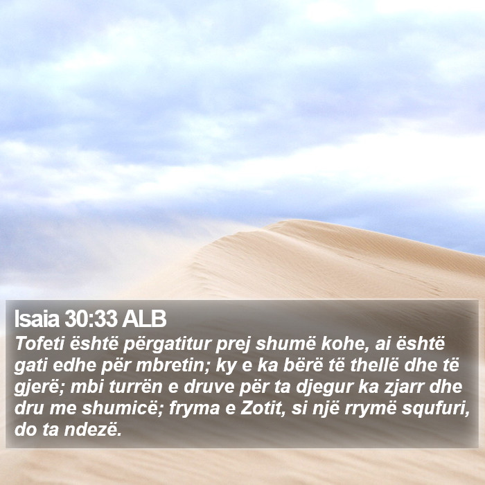 Isaia 30:33 ALB Bible Study