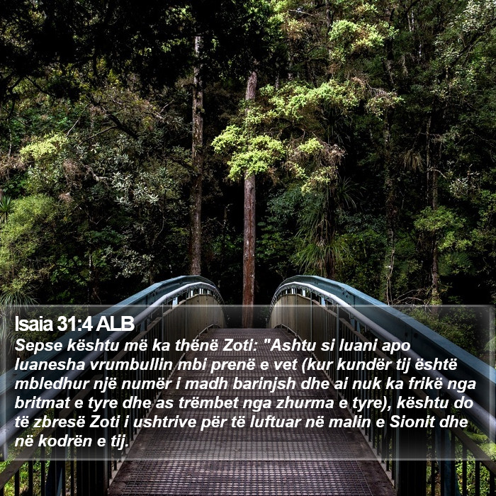 Isaia 31:4 ALB Bible Study