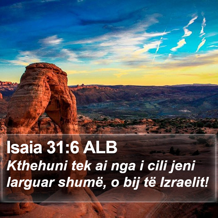 Isaia 31:6 ALB Bible Study
