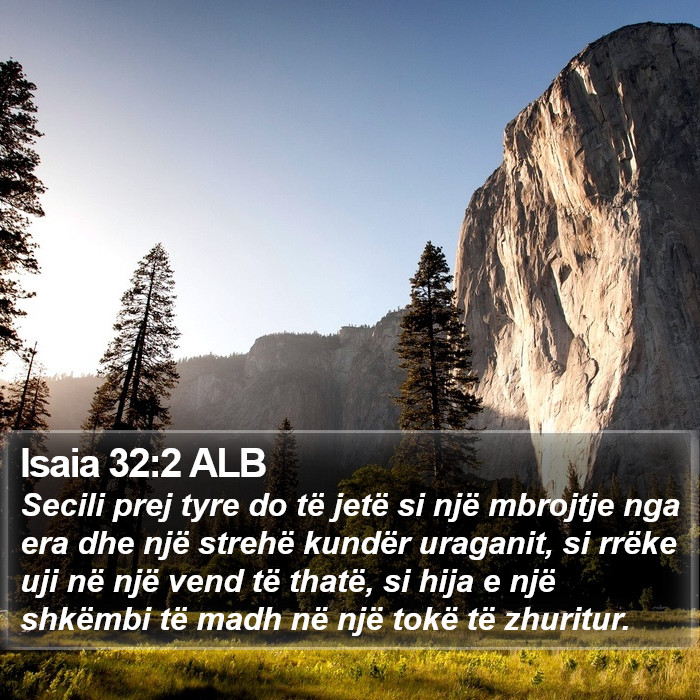 Isaia 32:2 ALB Bible Study