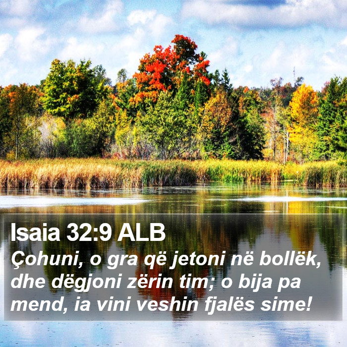 Isaia 32:9 ALB Bible Study