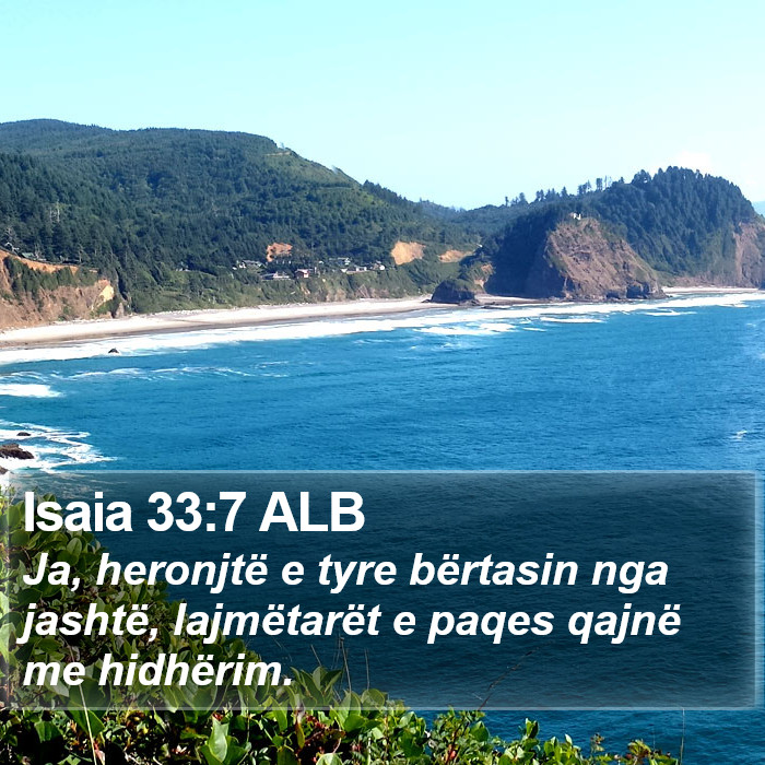 Isaia 33:7 ALB Bible Study