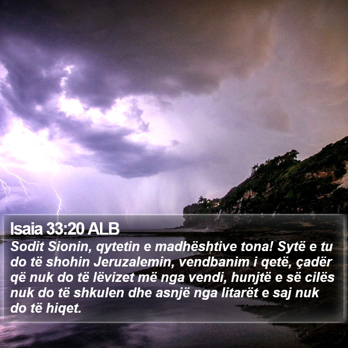 Isaia 33:20 ALB Bible Study