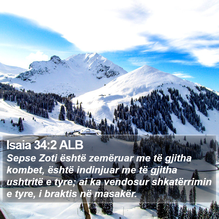 Isaia 34:2 ALB Bible Study