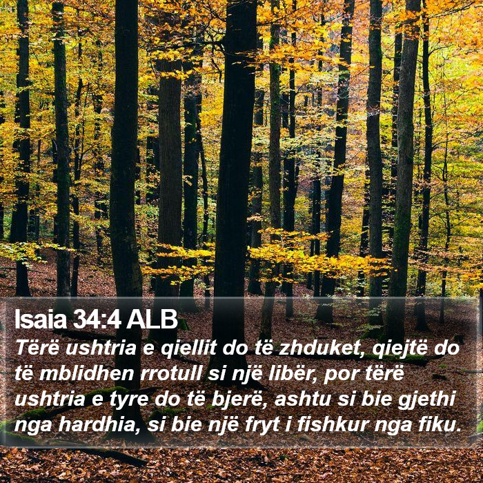 Isaia 34:4 ALB Bible Study