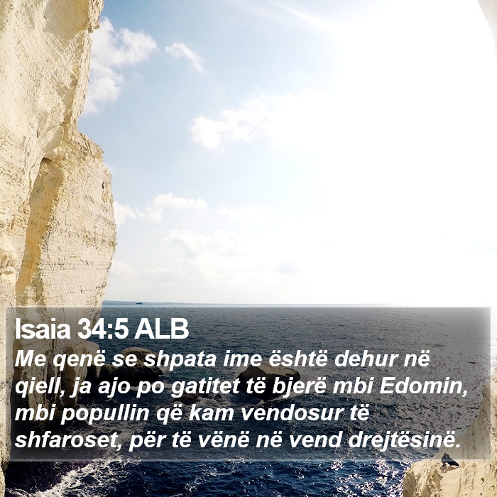 Isaia 34:5 ALB Bible Study