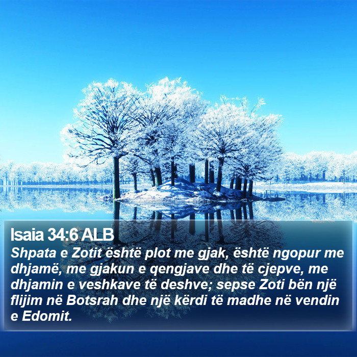 Isaia 34:6 ALB Bible Study