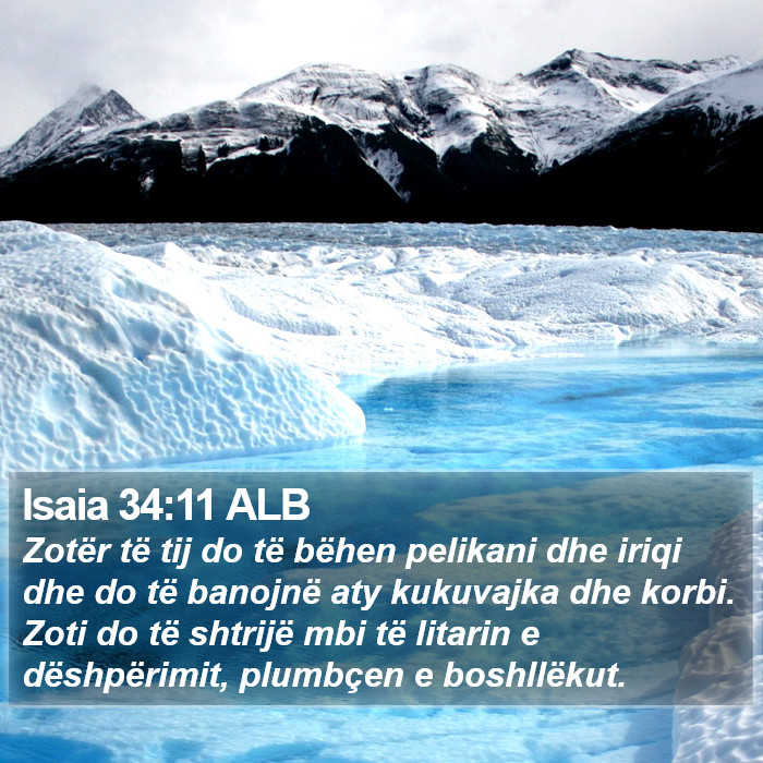 Isaia 34:11 ALB Bible Study