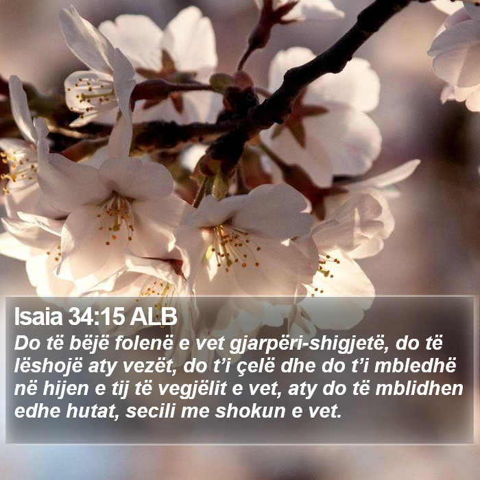 Isaia 34:15 ALB Bible Study