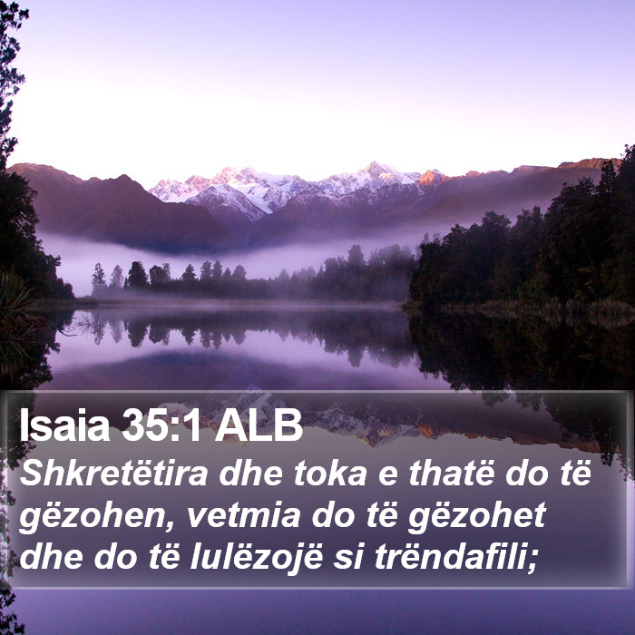 Isaia 35:1 ALB Bible Study