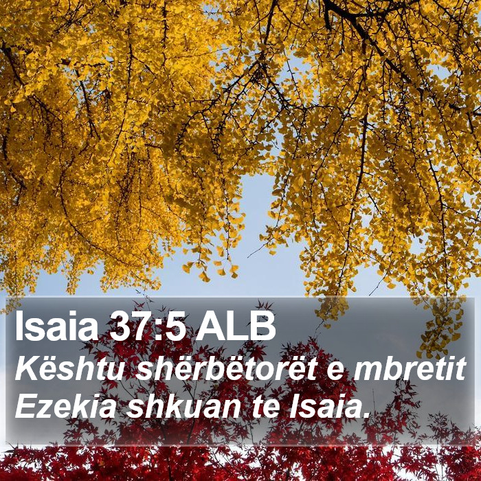 Isaia 37:5 ALB Bible Study