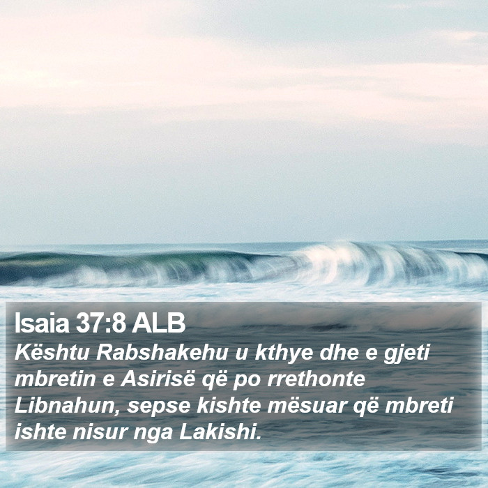 Isaia 37:8 ALB Bible Study