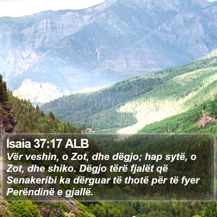 Isaia 37:17 ALB Bible Study